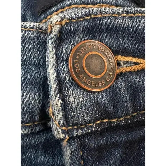 Lucky Brand Mid Rise Straight Sweet blue jeans women's size 14 - Picture 5 of 12